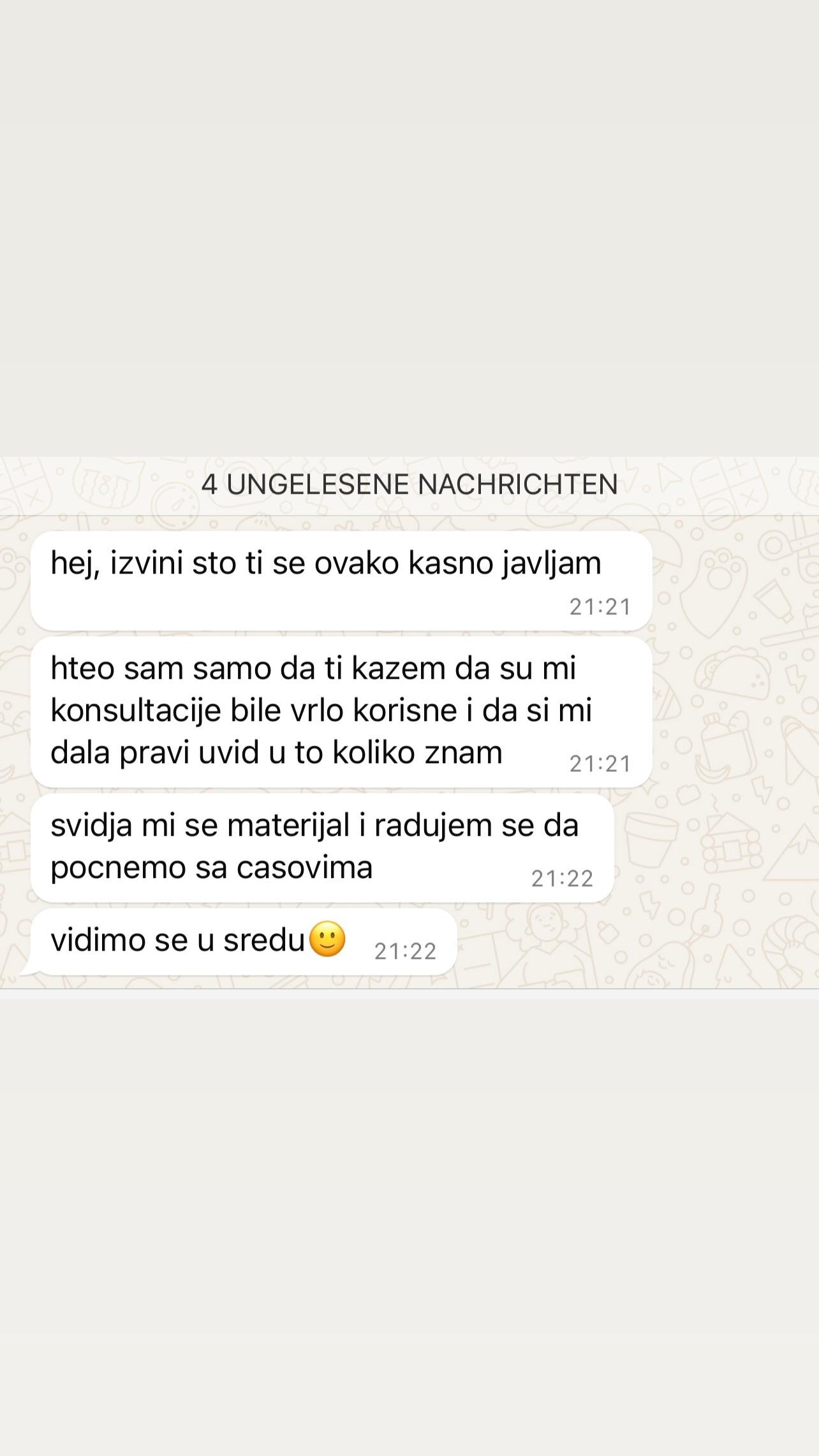Utisak polaznika o časovima nemačkog