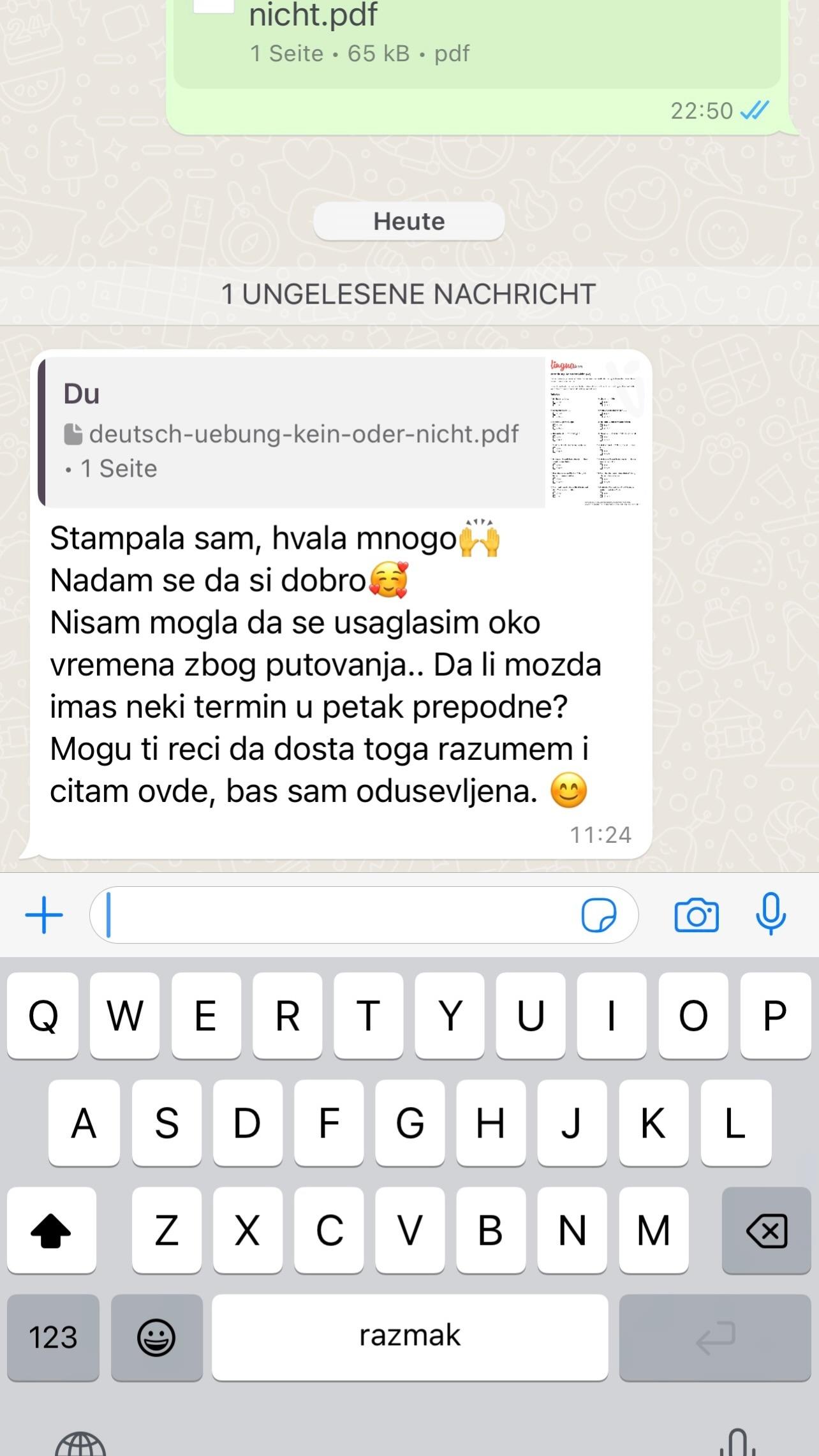 Utisak polaznika o časovima nemačkog