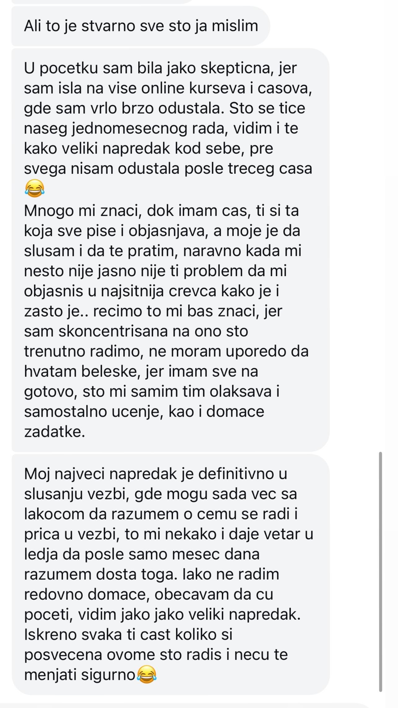 Utisak polaznika o časovima nemačkog