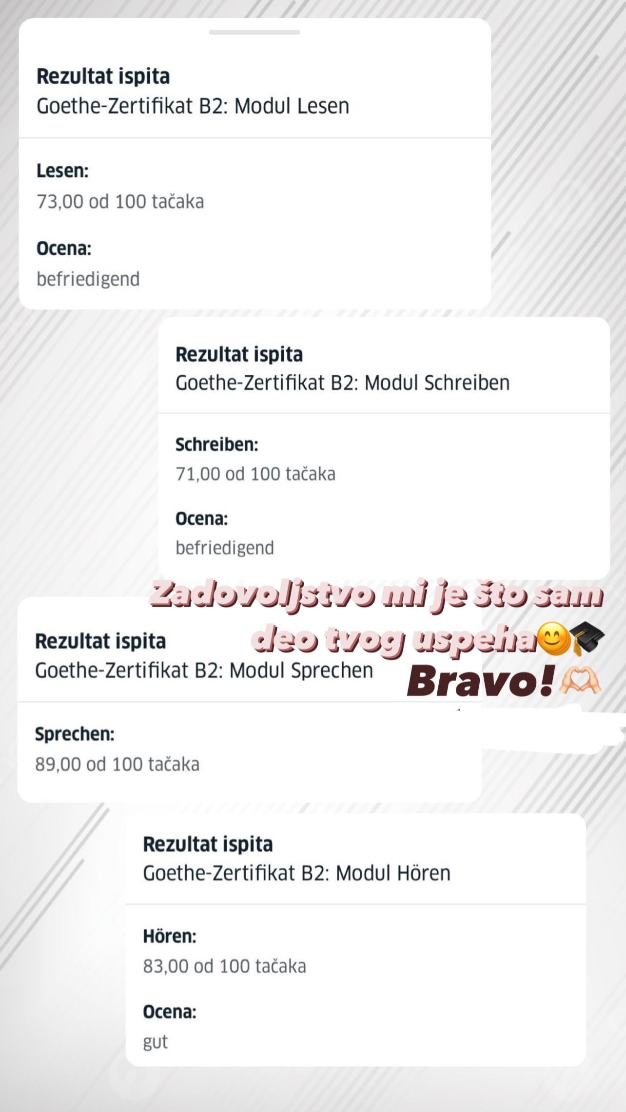 Utisak polaznika o časovima nemačkog